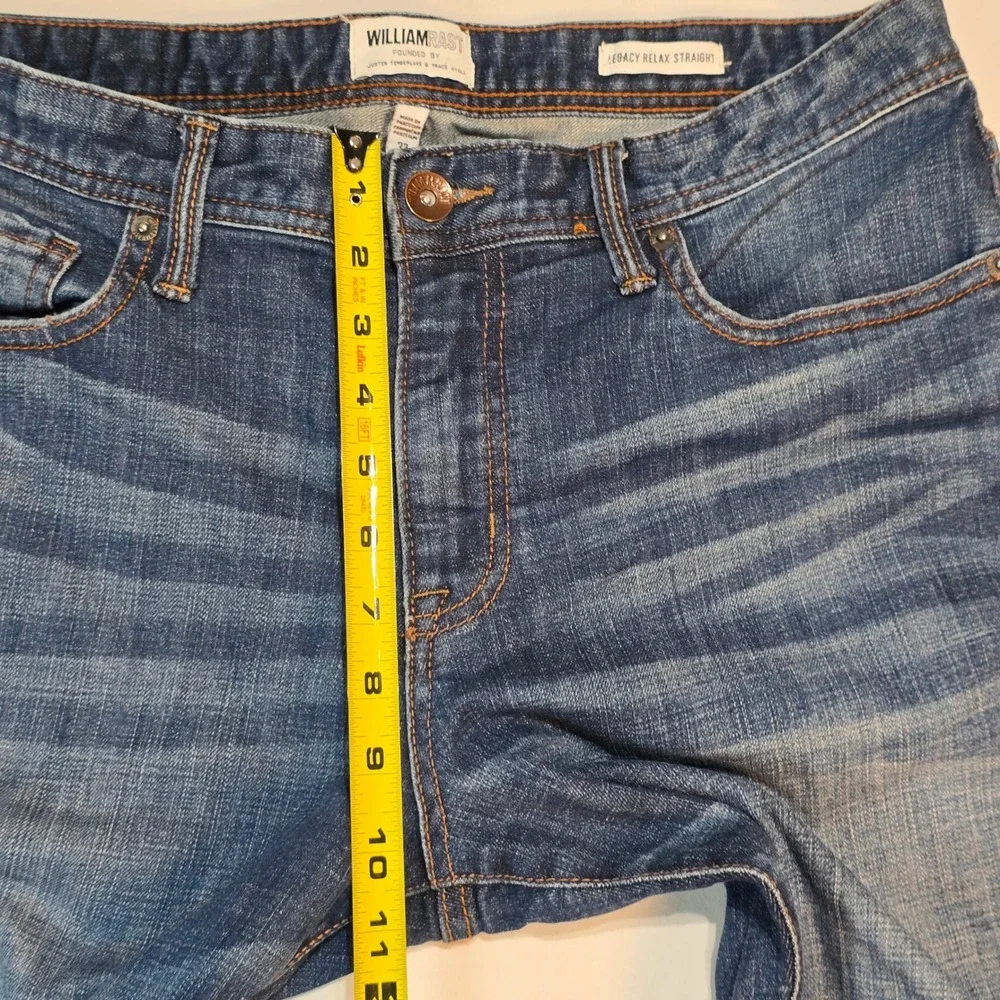 William Rast Mens Legacy Relax Straight Dark Wash Denim Jeans 32x30 MBWR-001-30L - Picture 15 of 16